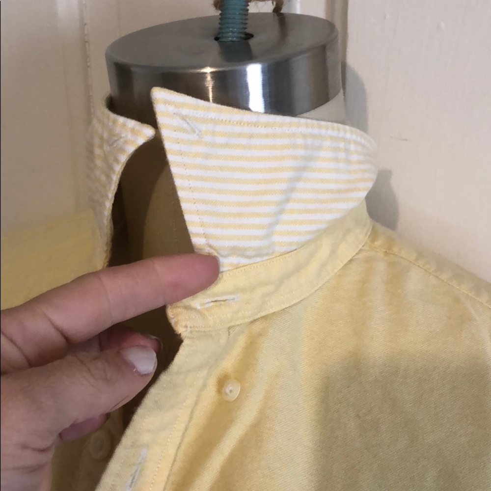 Ralph Lauren Butter Yellow Button-Down Cotton Shirt - Picture 4 of 7